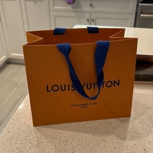 Empty Louis Vuitton paper bag